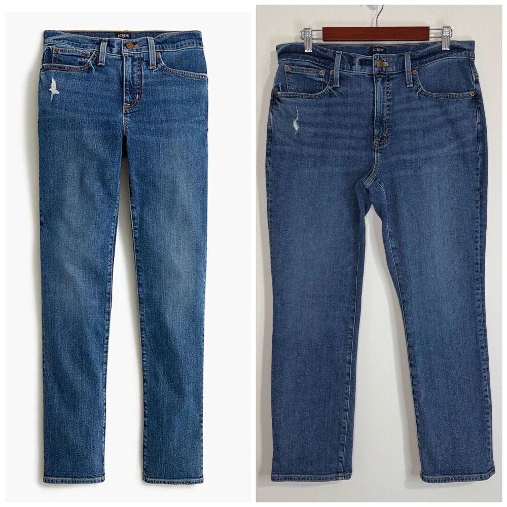J.Crew Slim Boyfriend Jean Size 30 Blue All Day Stretch High Rise Straight